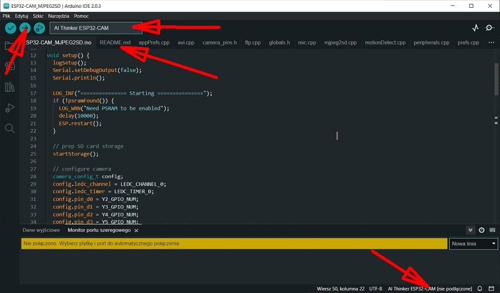 ESP32-CAM ArduinoIDE