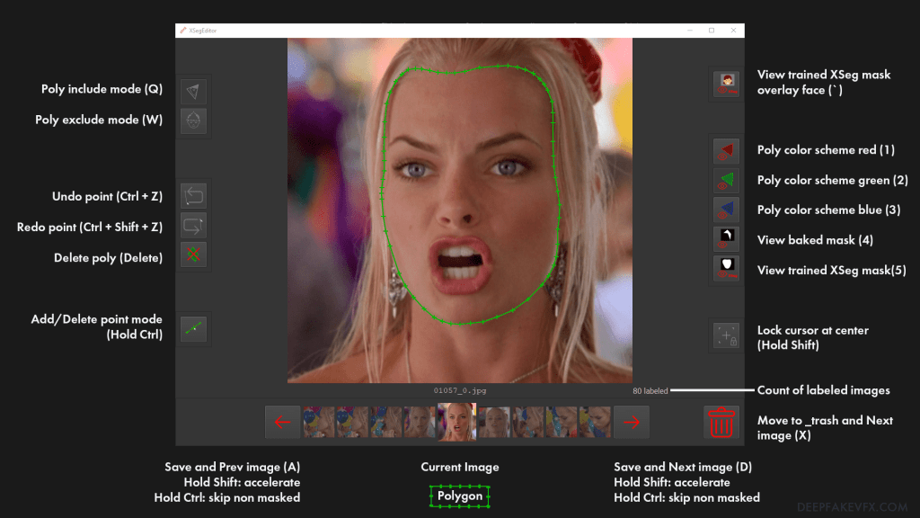 Schemat: Interfejs maskujący DeepFaceLab 2.0 XSeg - Serwis komputerowy Pogotowie Katowice - Sztuczna inteligencja zamiana twarzy
