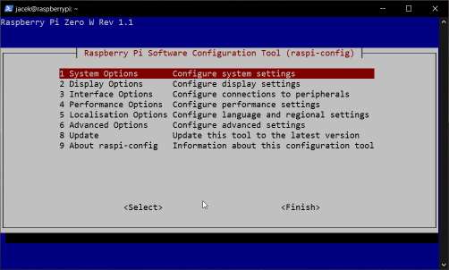 Raspi-Config Instrukcja poradnik