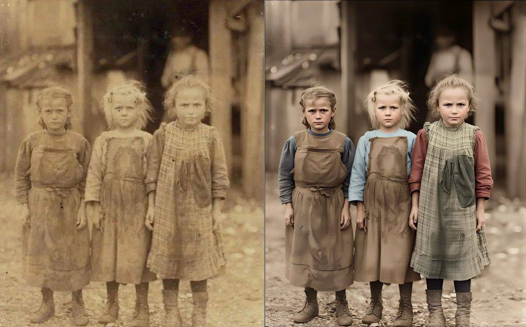 Naprawa i koloryzacja  starych fotografii